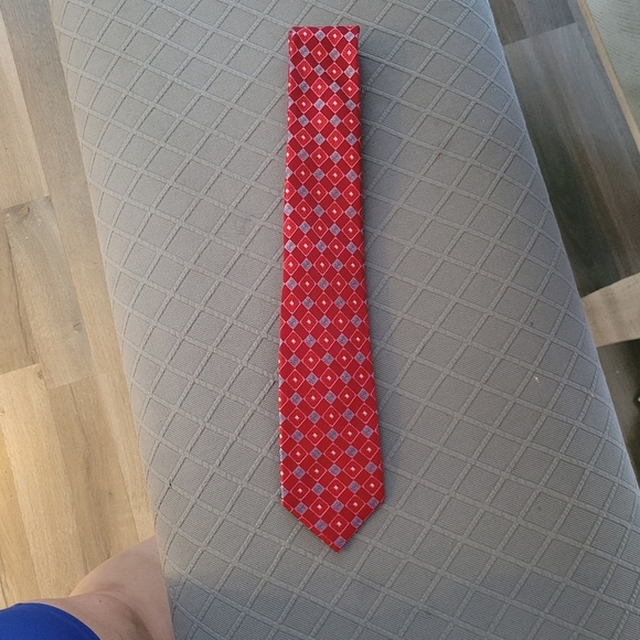 Ted Baker London Other - Ted Baker Red Geometric Print Tie for men